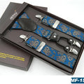 Man Suspenders Fashion Braces Adjustable 4 Clips Leather Belt Strap Tirante Trousers Suspensorio Father - Visuel 9 | SAMAG