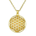 My Shape Flower of Life Mandala Necklace for Women Pendant Sacred Geometry Aesthetic Choker Fashion Jewelry Gifts Link Chain