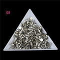 100pcs 3*3mm Arrow Rivet Decoration Nail Art Punk Spikes Stud Nail Art Tip Decoration Rivet Metallic DIY Nail Art Ornaments