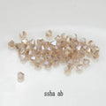 Buy 1 And Get 1 Free 4mm Shiny Crystal Beads Bicone Beads Glass Beads Loose Spacer Beads for bracelet DIY Jewelry Making  200pcs