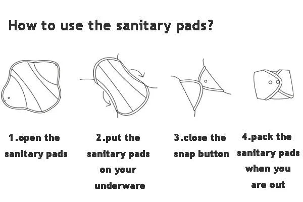 [LECY ECO LIFE]Reusable cloth menstrual pads bamboo charcoal fleece inner lady Flamingo printed waterproof Mummy pads for Women