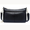 Zency Women's Handbag 100% Genuine Leather Ladies Shoulder Crossbody Messenger Bag Fashion Hobos Black High Quality
