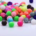 OlingArt Rubber Glass Beads High 6MM Quality 100PCS/Lot Candy Color Neon Matte Loose Handmade DIY Jewelry Making Bracelet