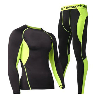 Hot-Dry Thermal Underwear Sets Men Winter Compression | SAMAG