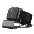 Aluminum Charger Stand for Apple Watch,Dock Station Charging Holder for iWatch Ultra 1 2/10/9/SE/8/7/6/5/4/3/2/1 Silicon Bracket
