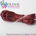 OlingArt 2mm 5M/Lot Craft Color Round Genuine Leather Cord Golden Silver DIY Necklace Bracelet Earrings Choker Jewelry Making