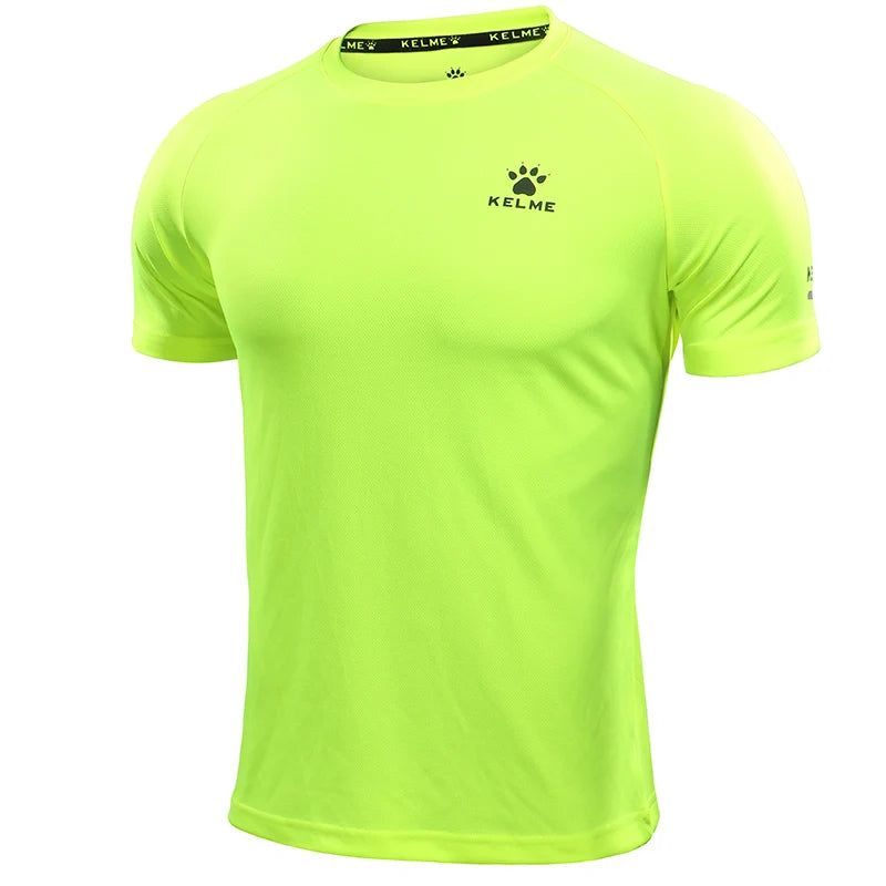 KELME Men's T-shirt Men Soccer Basketball Running Trainning Exercise Gym Quick Dry Fitness Sportswear Breathable T Shirt 871002