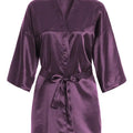 RB030 Sexy Large Size Sexy Satin Night Robe Lace Bathrobe Perfect Wedding Bride Bridesmaid Robes Dressing Gown For Women