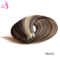 Real Beauty Platinum Blond Brazilian Straight Hair Weave Bundles 14"-28" Hight Ratio Remy Hair Extensions Brown #4 Blond P6/613#