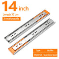 KAK 10" - 22" Stainless Steel Drawer Slides Soft Close | SAMAG