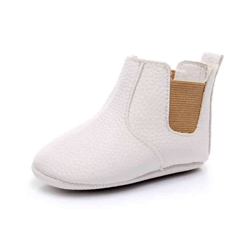 Toddler Baby Boy Girl Shoes 0-24M Infant First Walkers Moccasins Soft PU Ankle Boots Newborn Footwear Bebe Crib Shoes