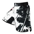 SOTF Black Elastic waist Bushido Fitness fierce ninja combat sport shorts Tiger Muay Thai mma shorts boxing clothing thai boxing