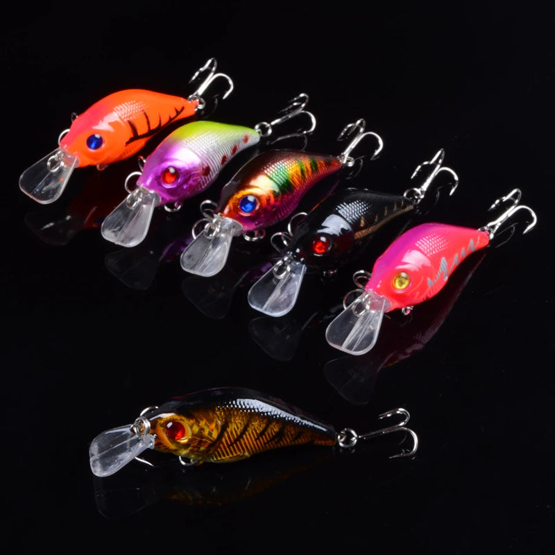 7.5cm 10.2g Hard VIB Lures Fishing Minnow Bait Treble - View 6 | SAMAG