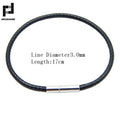 1.5/2/3mm Black Red Bracelet Stainless Steel Clasp For Women Man Couple Leather String Homme Hand Thread Male Jewelry Trending