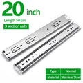 KAK 10" - 22" Stainless Steel Drawer Slides Soft Close | SAMAG