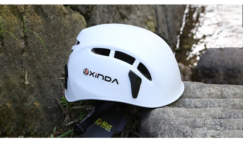 Xinda Outdoor Rock Climbing Helmet Speleology Mountain Rescue Equipment To Expand Safety Helmet Caving Work Helmet