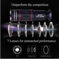 APEXEL Universal 18x25 Monocular Zoom HD Optical Cell Phone Lens Observing Survey 18X telephoto lens with tripod for Smartphone