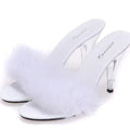 Shoe Woman Sandals 2022 Transparent Crystal  Heels 10cm Waterproof Wedding Shoe Sandals Sexy Big Yards Interest maomao Slipper