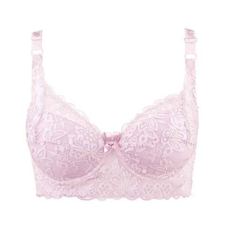 Hot Full cup thin underwear small bra plus size wireless adjustable lace Women's bra breast cover B C D cup Large size Lace Bras
