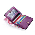 Fashion Split Leather Women Wallets Mini Purse Lady Small Leather Wallet with Coin Pocket