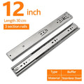 KAK 10" - 22" Stainless Steel Drawer Slides Soft Close | SAMAG