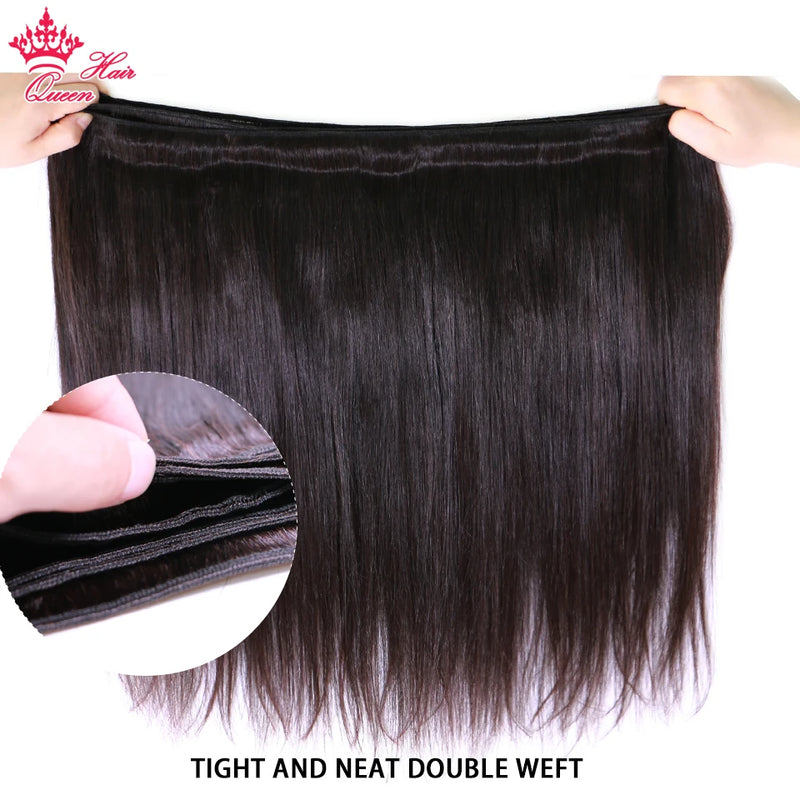 Queen Hair Raw Straight Hair 100% Human Hair Unprocessed Raw Hair Bundles Weave Extension Vietnamese Hair Natural Color