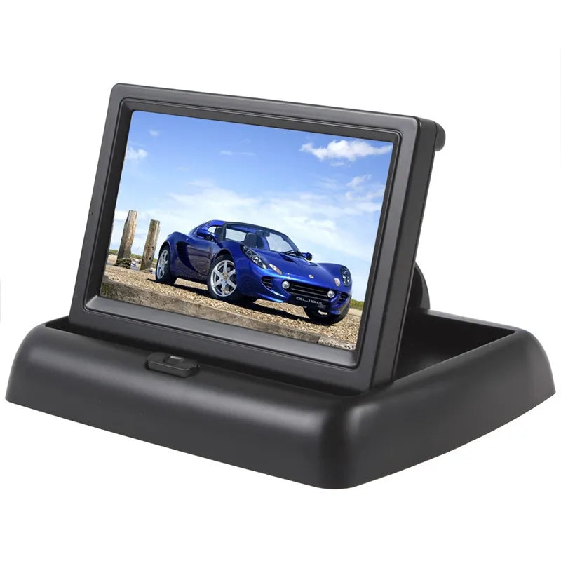 4.3 inch TFT LCD screen Car Monitor Rearview Reverse Parking Monitor with 2-channel Video Input,Camera optional