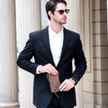Men's Vintage Crazy Horse Leather Chain Wallet Genuine Leather Bifold Long Wallet Snap Card Holder Purse Zipper Coin Rfid Pocket