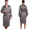 Mens Silk  Satin Pajamas Pajama Pyjamas  Robe  Robes  Bathrobe   Nightgown  Loungewear  U.S.S,M,L,XL,2XL,3XL Plus __5Colors