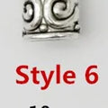 10pcs/pack Antique Silver different 10 styles hair braid dread dreadlock beads rings tube approx 5.9-6.4mm inner hole jewelry