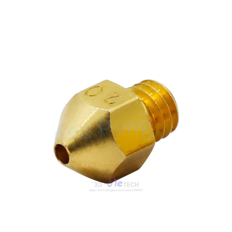 Large Caliber Copper Nozzle brass nozzle 1.0mm 1.5mm 2.0mm Larger Diameter M6 For 1.75/3mm Filament 3D Printer Accessories