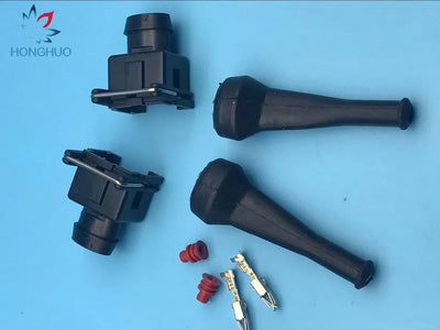 2 pin Junior Power (mini timer)Plug With Rubber Boot | SAMAG