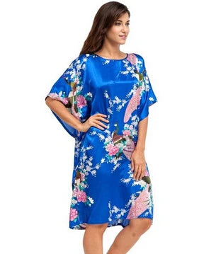 Chinese Women Silk Home Dress Robe Summer Lounge | SAMAG