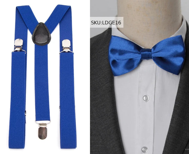 Suspenders Bow Tie Set Men Fashion Suspensorio for Man | SAMAG