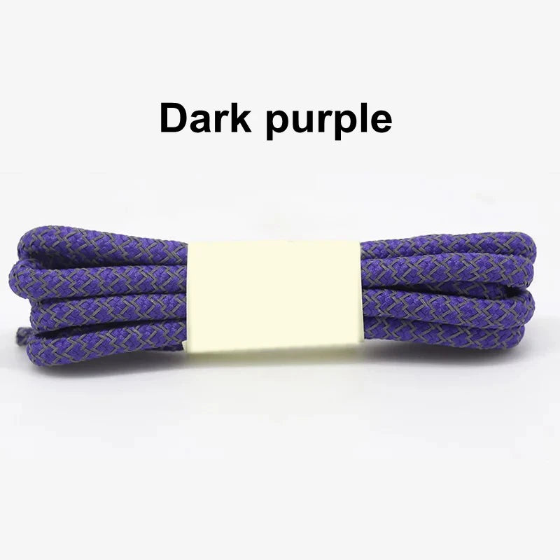 1Pair 3M Reflective Shoelaces for Sneakers Shoe laces Safety reflective Shoelace Round Laces Shoes Strings 100/120/140/160cm