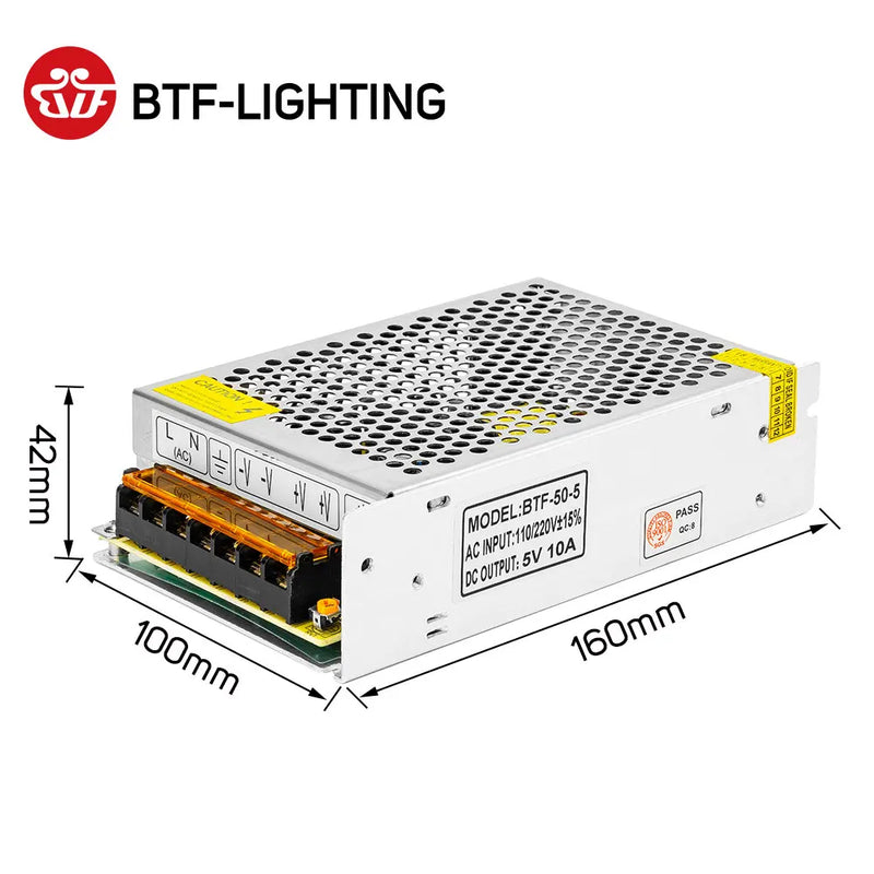 DC5V 2A 3A 4A 5A 8A 10A 12A 20A 30A 40A 60A Switch LED Power Supply Transformers Adapter WS2812B WS2801 SK6812 SK9822 LED Strip
