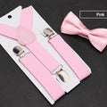 Kids Suspenders with Bowtie Fashion Children Bow Tie Set Boys Braces Girls Adjustable Baby Wedding - Visuel 13 | SAMAG
