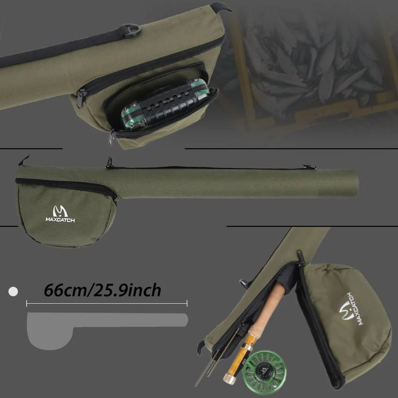 Maxcatch V-Feather Fly Rod Reel Kit Lightweight 2/3WT Fly Fishing Combo Outfit for Small Stream Creek Trout Beginner