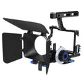Andoer C500 Camera Camcorder Video Cage Rig Kit Matte Box+Follow Focus+jaula para sony A7IV/A7S/A7/A7R ILDC Camera