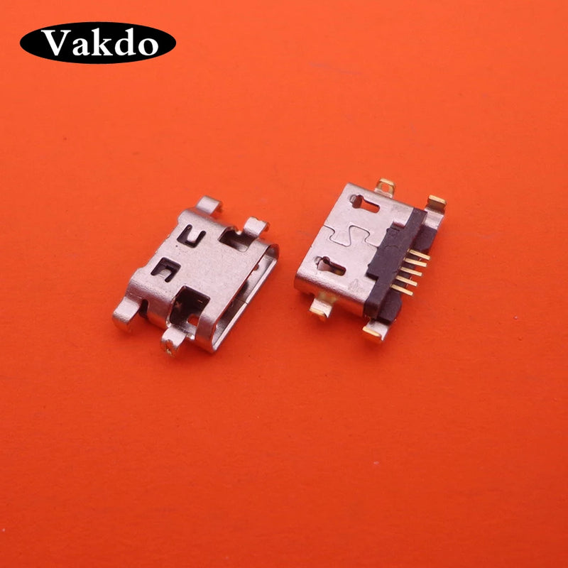 50-100pcs Micro Mini USB Charging Jack Socket Data Port for Lenovo A708t S890 Alcatel 7040N HuaWei G7 G7-TL00 Charger Connector