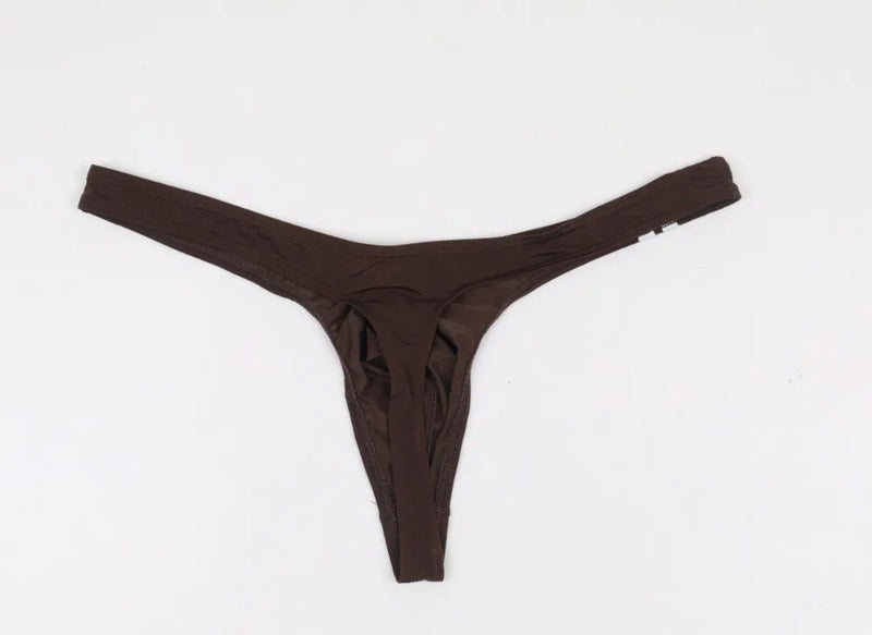 5pcs Men's G-string Thong Sexy Underwear Male Transparent Panties Men's Briefs Underpant Boy Bikini Briefs Sexy Underwear E-044