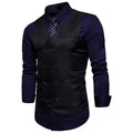 New Brand Dress Vests For Men Casual Slim Fit Mens Suit Vest Double breasted Waistcoat Gilet Homme Formal Business Jacket XXL