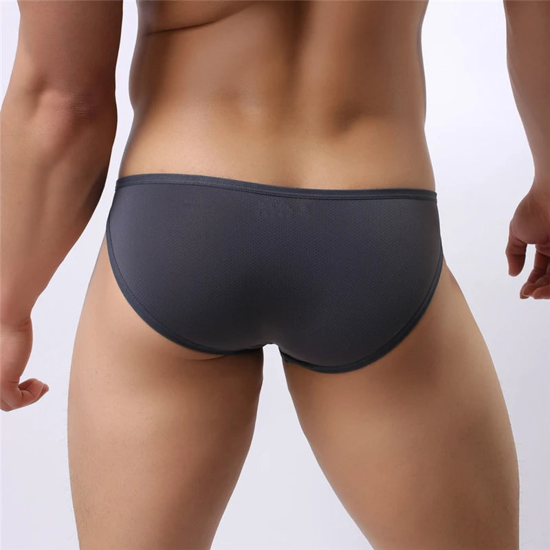 Brave Person Brand New Men's Briefs Sexy Fashion Underwear Bikini Side Metal Buckle Underwear Men Briefs High Quality B1146