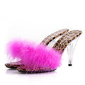 Shoe Woman Sandals 2022 Transparent Crystal  Heels 10cm Waterproof Wedding Shoe Sandals Sexy Big Yards Interest maomao Slipper