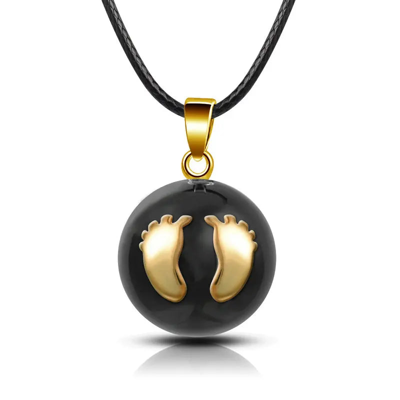 Eudora Harmony Ball Pendant Necklace Pregnancy Chime Ball Mexcian Bola Pendants Wishing Balls Fine Jewelry for Women Best Gift
