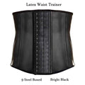 Latex Men Corset Waist Trainer 9 Steel Boned Body Shaper Waist Cincher Corset Belt Girdle Men Shapewear Men Weight Loss Belt