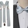 Suspenders Bow Tie Set Men Fashion Suspensorio for Man Boy Women Bowtie Braces Trousers Tirantes Wedding - Visuel 8 | SAMAG
