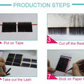 All Size 10 Trays Wholesale Volume Lashes Extension 3D Mink False Eyelashes Individual Eyelash Beauty Brand Factory Supplies