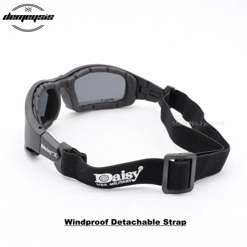Daisy Tactical Polarized Glasses Outdoor Sport Goggles Sunglasses with 4 Lens Original Box Men Shooting Hiking Eyewear Gafas
