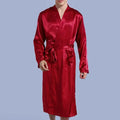 Black Long Sleeve Chinese Men Rayon Robes Gown New Male Kimono Bathrobe Sleepwear Nightwear Pajamas S M L XL XXL